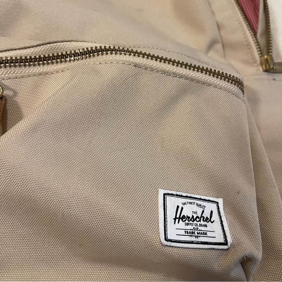 Beige Tan Herschel Classic Backpack - Picture 6 of 6